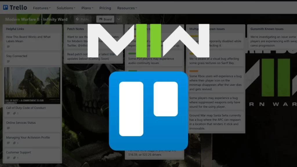 MW2 Trello Board